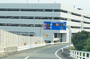 受付駐車場から第2ターミナル駐車場へ